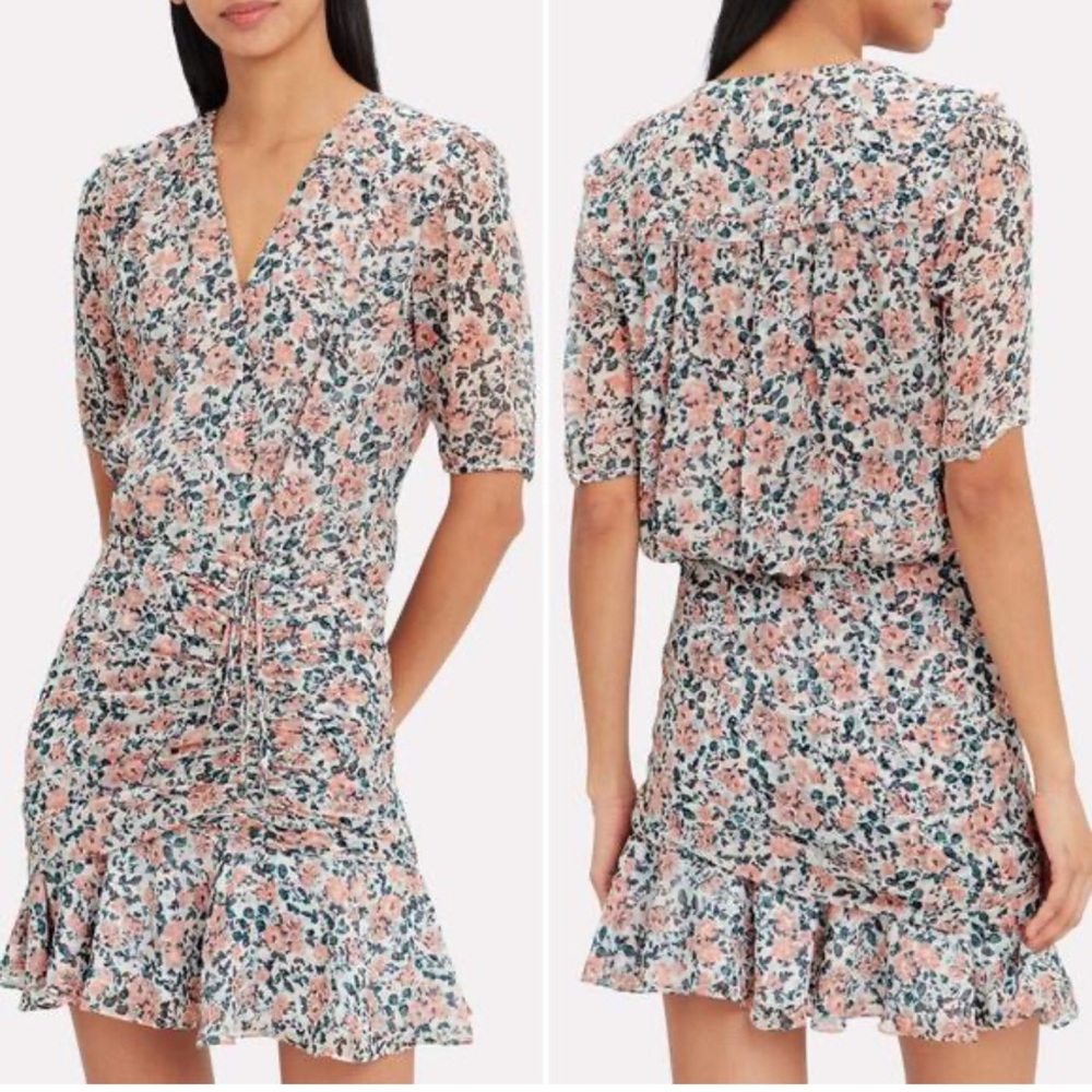 Veronica Beard Dakota Silk Floral Mini Dress NWOT